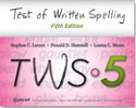 Main product art for Test of Written Spelling - Fifth Edition (TWS-5).
