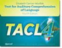Main product art for Test for Auditory Comprehension of Language-4 (TACL-4).