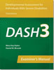 Main product art for Developmental Assessment for Individuals with Severe Disabilities-3 (DASH-3).