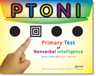 Main product art for Primary Test of Nonverbal intelligence (PTONI).