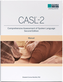 Main product art for Comprehensive Assessment of Spoken Language-2 (CASL-2).
