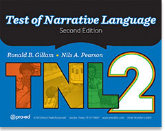 Main product art for Test of Narrative Language-2 (TNL-2).